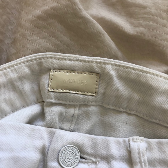 MOTHER White The Looker Ankle Crop Skinny Pants - Picture 8 of 12